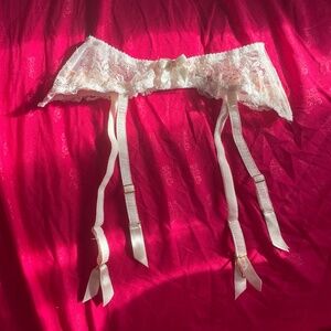 White Maddy Agent Provocateur Garter Belt